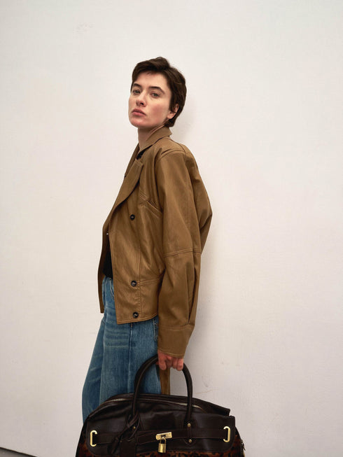Tavia Drawstring Bomber Jacket