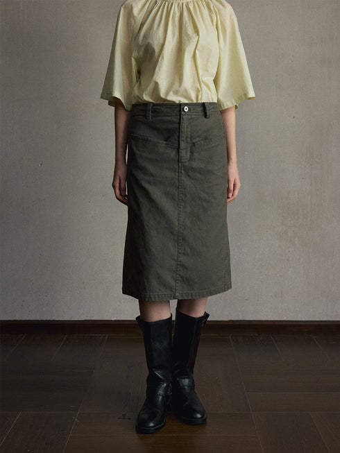 Nola Washed Utility Skirt