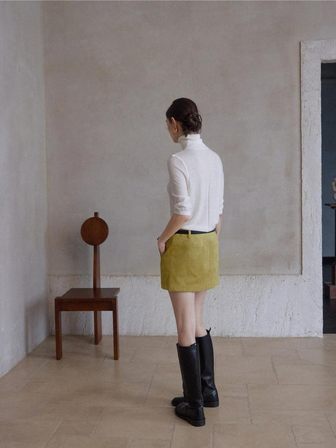 Veyra Suede Skirt