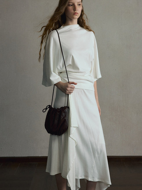 Elara Asymmetric Modal Skirt