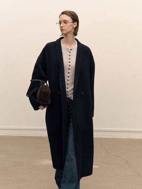Elwen Wool Coat with Scarf