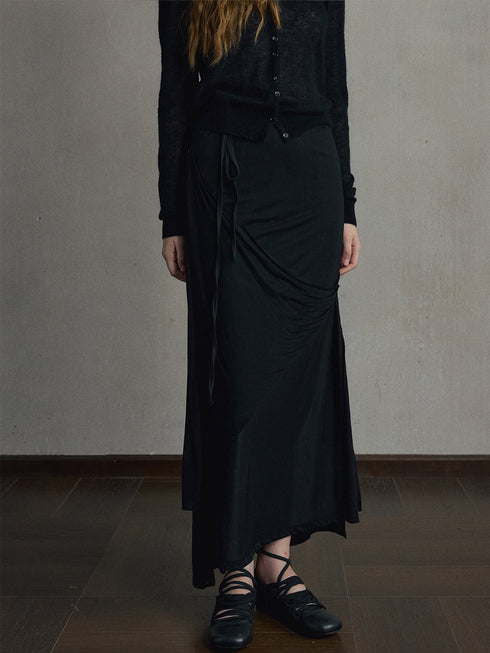 Liora Layered Silk Skirt