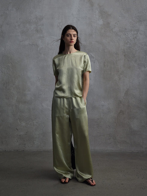 Eclipse Satin Column Trousers