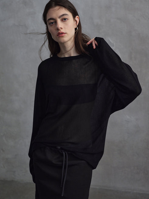 Top in Maglia Trasparente Haze