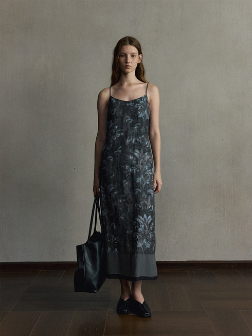 Ione Printed Lyocell Dress
