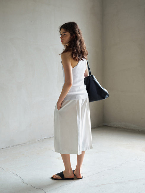 Umber Ribbed Polo Tank