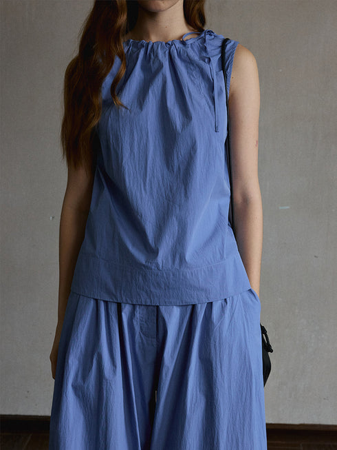 Haze Drawstring Boatneck Top