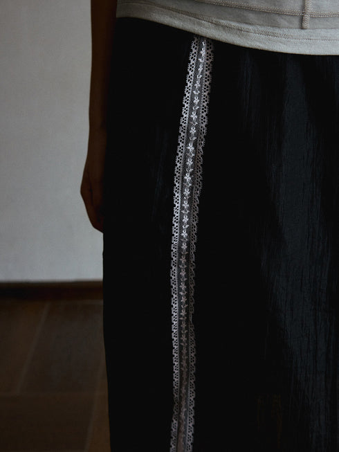 Sombra Lace-Trim Skirt