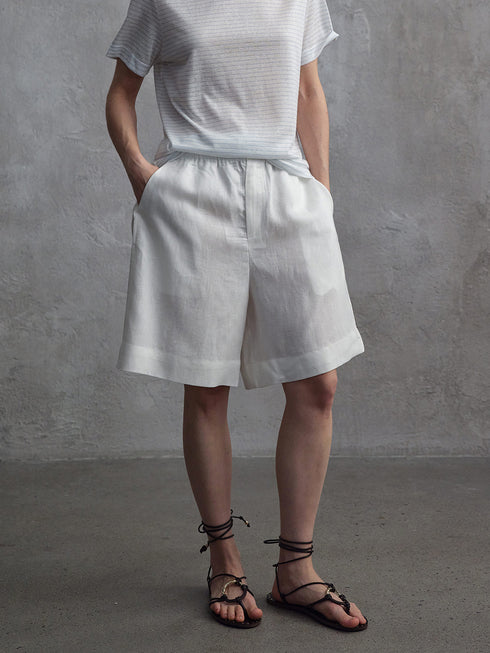Sombra Textured A-Line Shorts