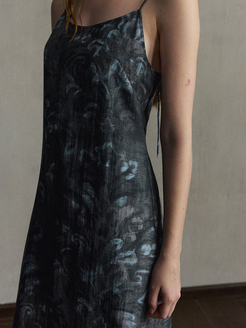 Ione Printed Lyocell Dress