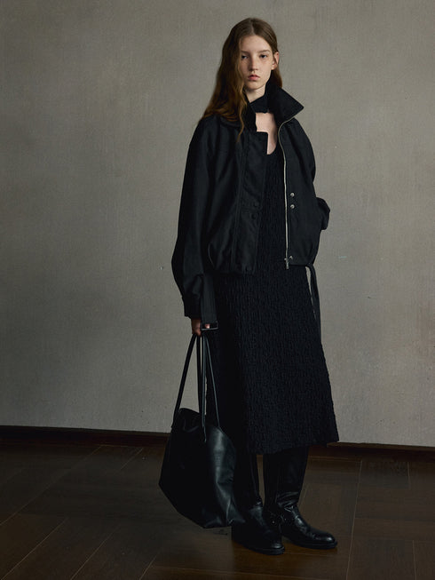 Miren Scarf-Neck Dress