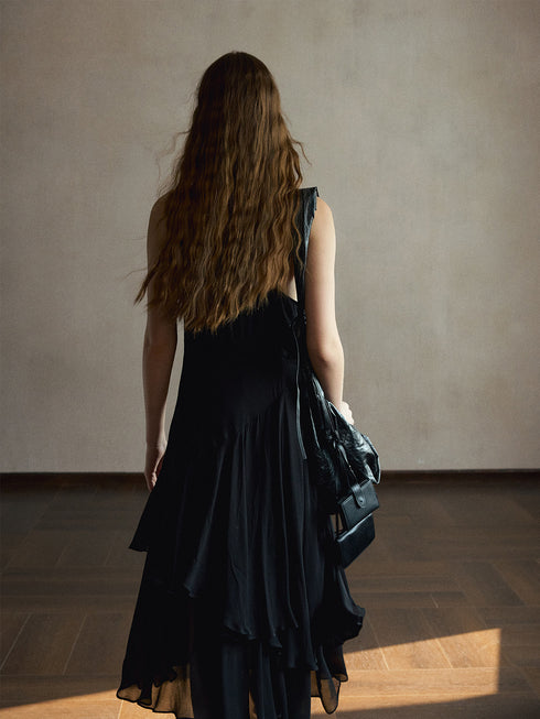 Eira Ruffled Midi Dress