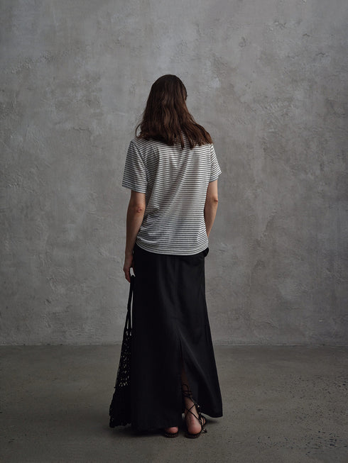 Vapor Drawstring Straight Skirt