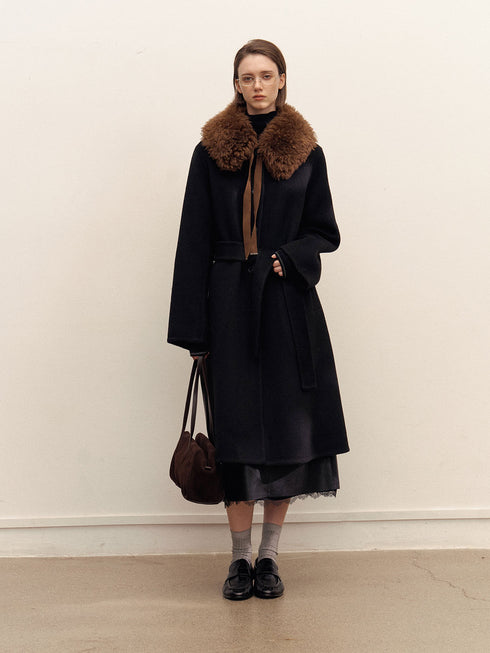 Orelle Wool Cape Coat