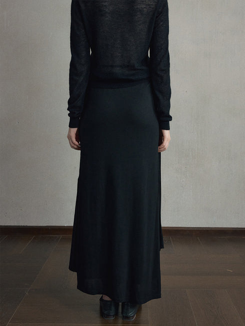 Liora Layered Silk Skirt