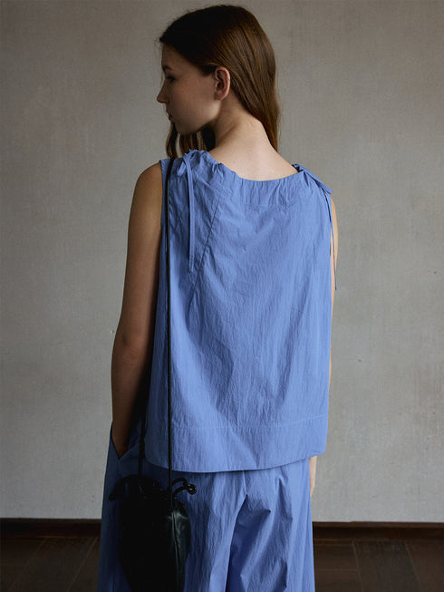 Haze Drawstring Boatneck Top