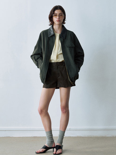 Mave Contrast-Collar Jacket