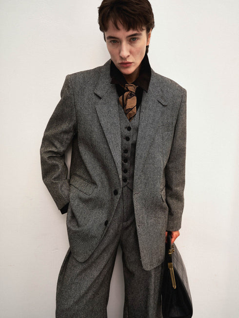 Orris Double-Breasted Wool Blazer