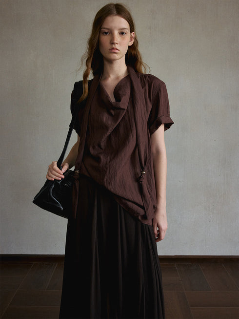 Zephyr Asymmetric Lyocell Shirt