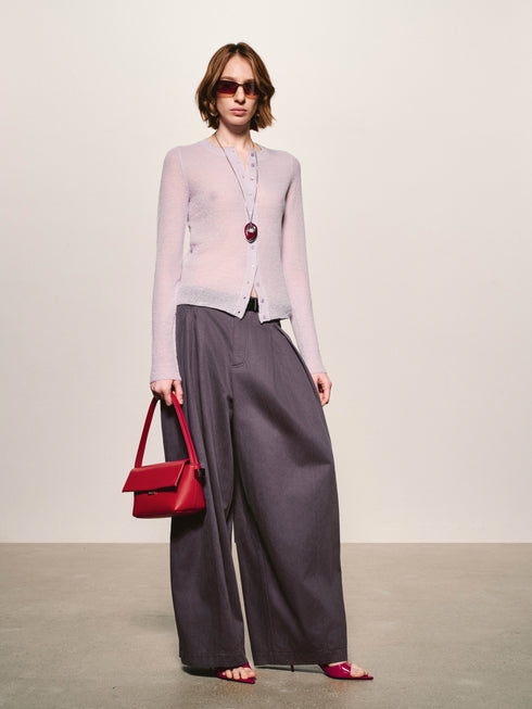 Cárdigan vaporoso transparente