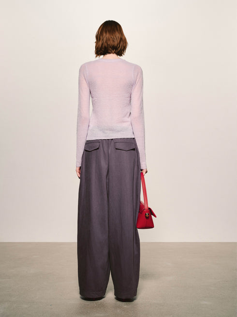 Cárdigan vaporoso transparente