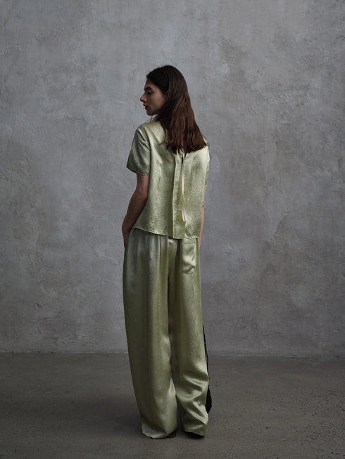 Eclipse Satin Column Trousers