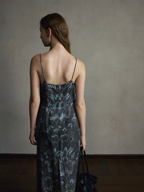 Ione Printed Lyocell Dress