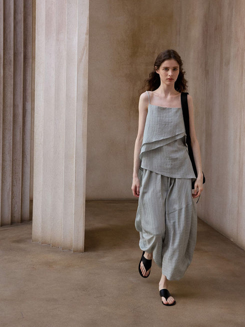 Rika Bulb Skirt - Gray Green