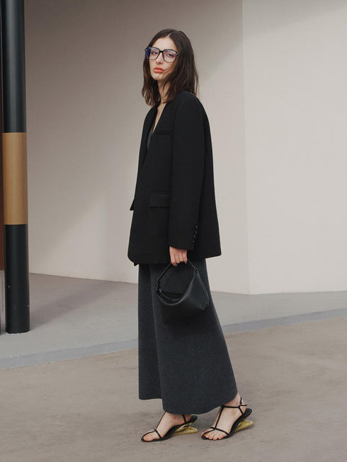 Blazer en laine structurée