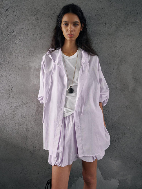 Haze Drift Hooded Shirt