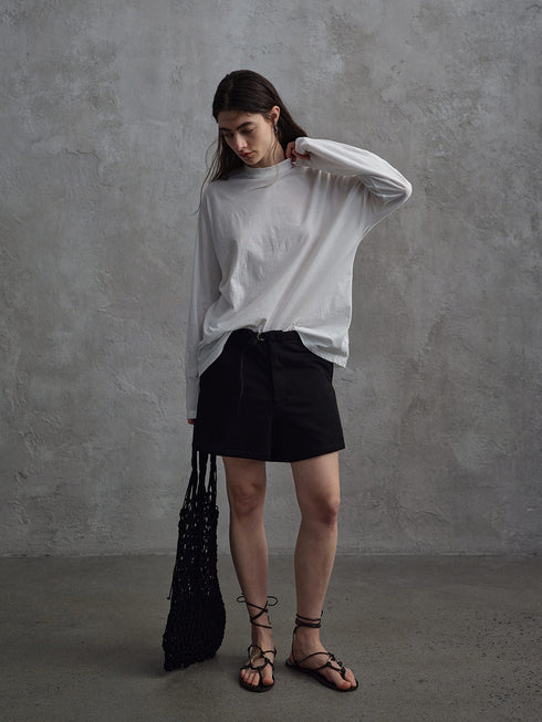 Inkveil Belted Shorts