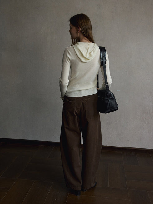Aven Wool Hooded Top