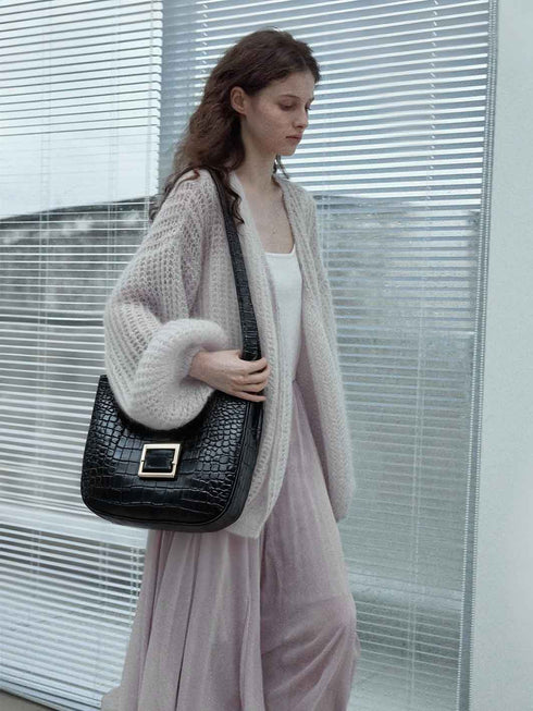 Fluffaint Weave Cardigan