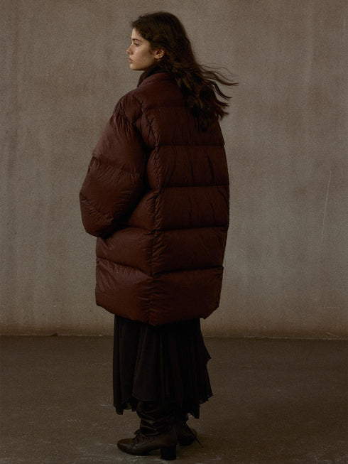 Cumulus Quilted Mid-Length Down Coat