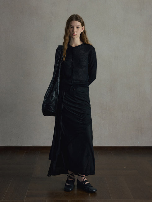 Liora Layered Silk Skirt
