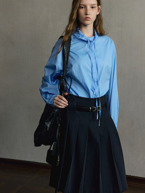 Eira Ruffle-Neck Shirt