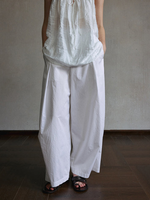 Lumen Pleated Wide-Leg