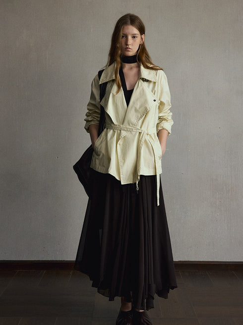 Oriel Belted Trench