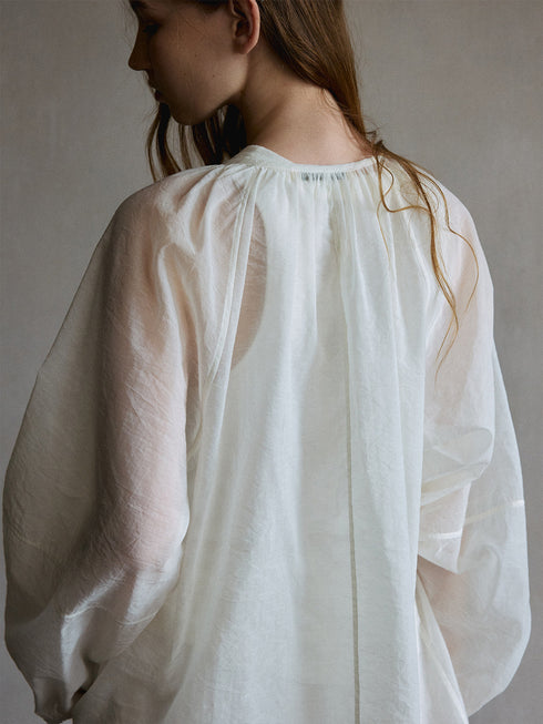 Haze Sheer Drawstring Cover-Up