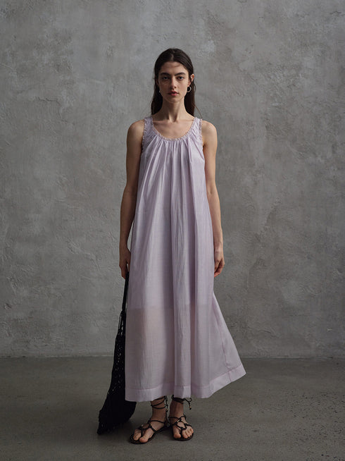 Vapor Embroidered Vest Dress