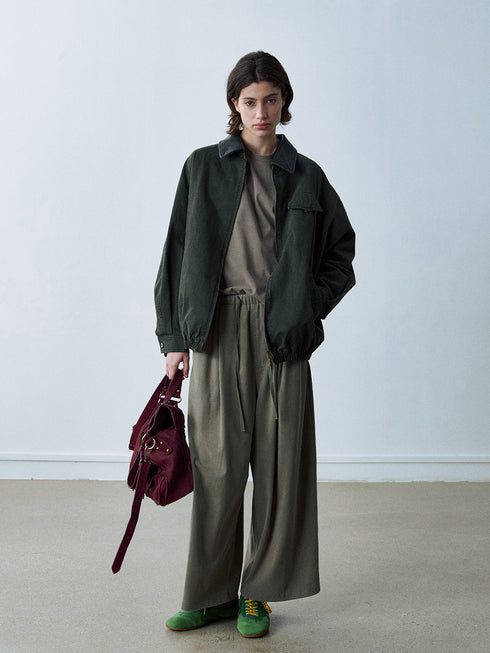 Mave Contrast-Collar Jacket