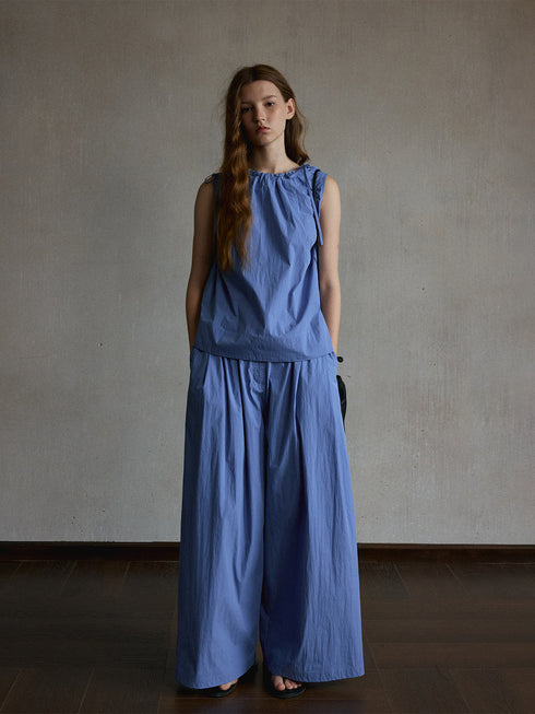 Haze Drawstring Boatneck Top