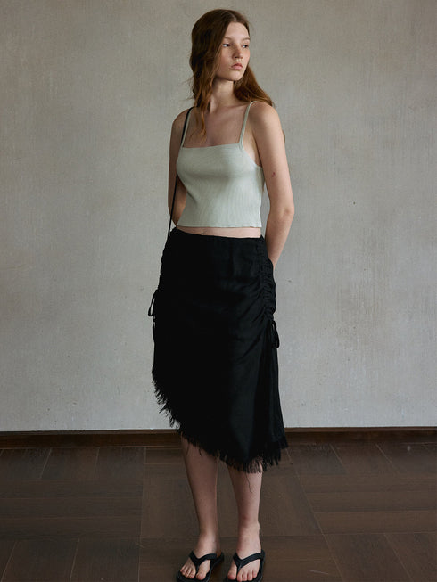 Eclipse Raw Hem Skirt