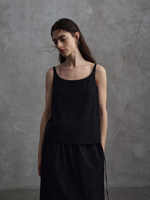 Cinder Satin Tank