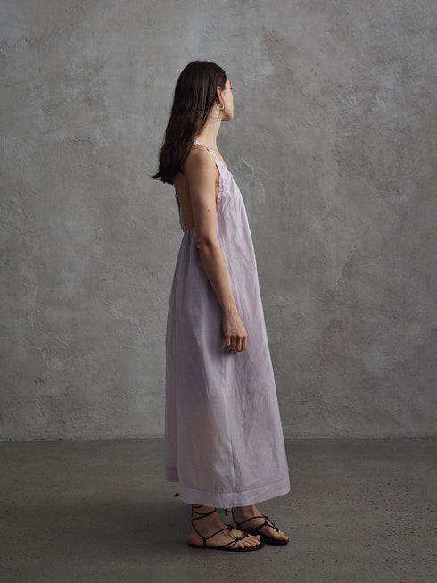 Vapor Embroidered Vest Dress