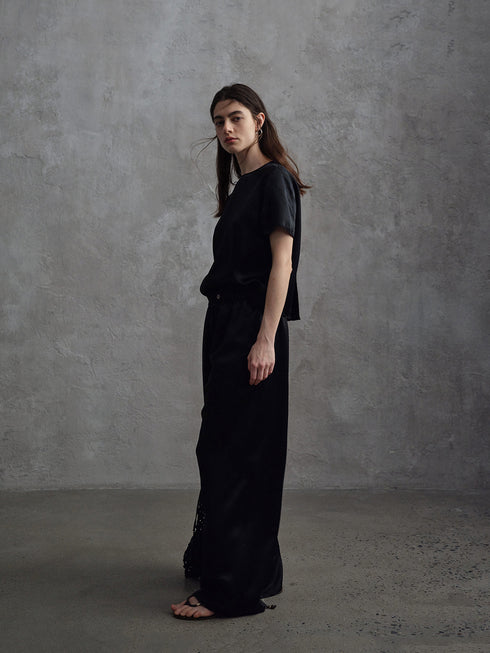 Eclipse Satin Column Trousers