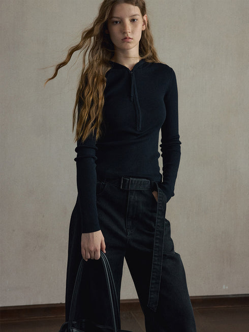 Aven Wool Hooded Top