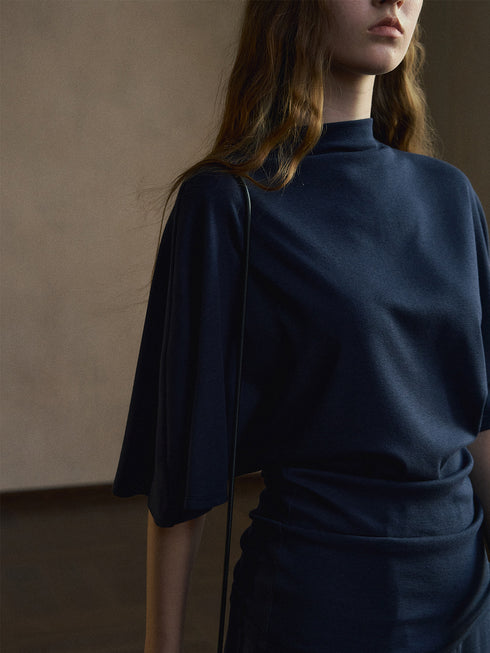 Sera Cape-Sleeve Modal Top