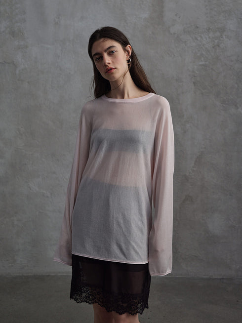 Top in Maglia Trasparente Haze