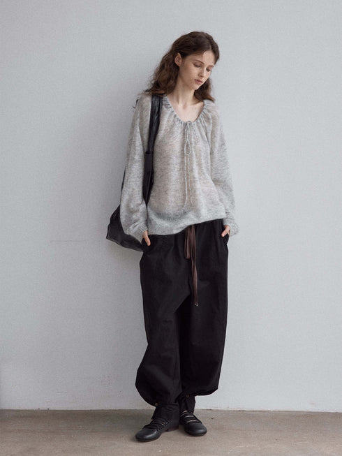 Fluff Wool Line Top